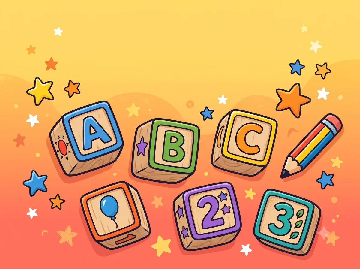 Alphabet & Numbers Starter Pack — printable worksheet bundle cover